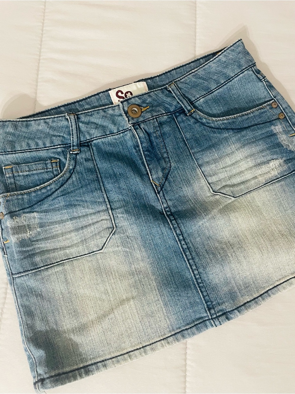 SO Denim Skirt - Light Wash